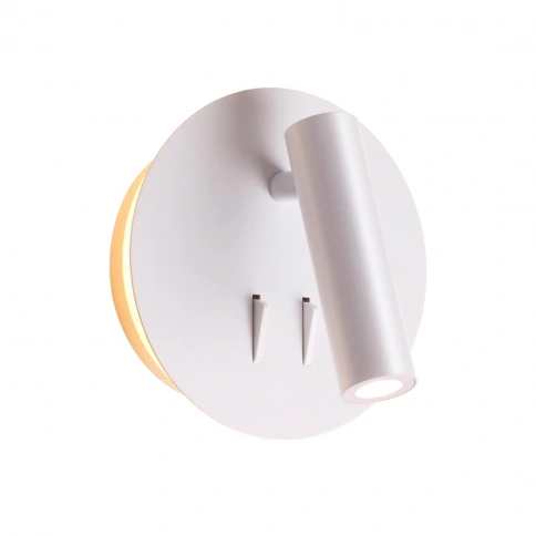 3912/9WL HIGHTECH ODL20 409 бел/металл Наст-й свет-к с лампой д/чтения с выкл LED 9W 3000K 220V BEAM фото 3