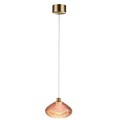 7043/4L L-VISION ODL25 413 Подвесной светильник бордовый/бронз/металл/стекло IP20 LED 4W 3000K 220V  фото 3
