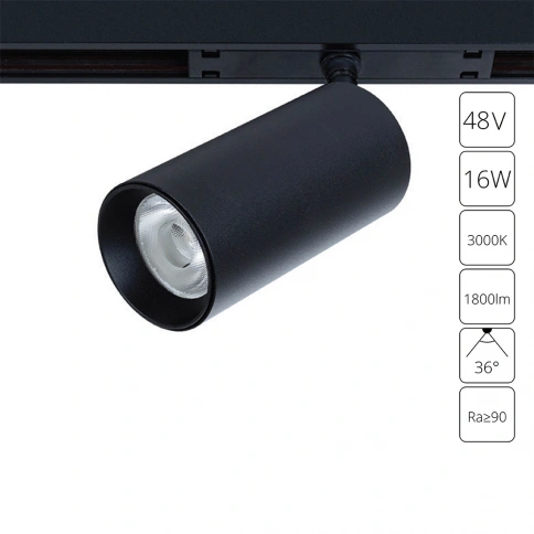 Магнитный трековый светильник Arte Lamp OPTIMA A7282PL-1BK фото 1