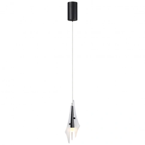 5442/6LA L-VISION ODL_EX26 черный/бел.матовый/металл/стекло/акрил Подвес LED 6W 3000K 633Лм AFALINA фото 2