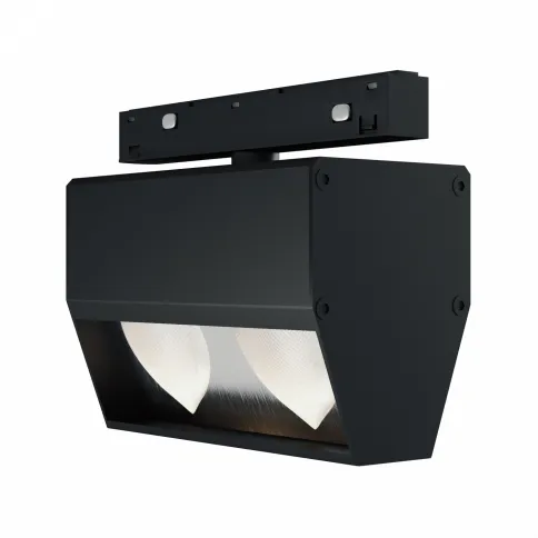 ST1804.446.15 Трековый светильник черный LED 1*15W 4000K 1400Lm Ra>90  IP20 L125xH85хW60 48V фото 1