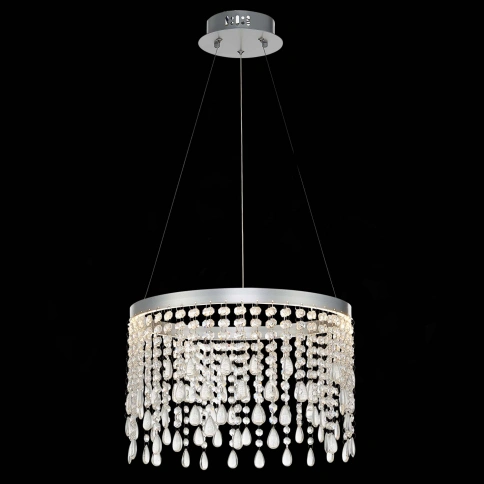 SL6201.103.24 Люстра подвесная ST-Luce Серебристый/Прозрачный LED 1*24W 3000K/4000K/6000K фото 1