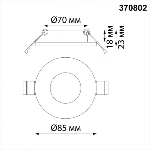 370802 SPOT NT22 532 Светильник встраиваемый влагозащищенный IP44 GU10 50W 220V AQUA фото 1