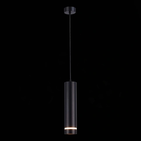 ST115.433.12 Светильник подвесной Черный LED 1*12W 3000K 936Lm Ra>90 120° IP20 D80xH300 165-265V фото 1
