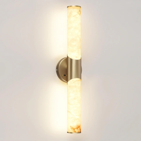 6672/12WL L-VISION ODL24 217 Настенный светильник латунь/металл/алебастр IP20 LED 12W 540Лм 3000K/40 фото 2