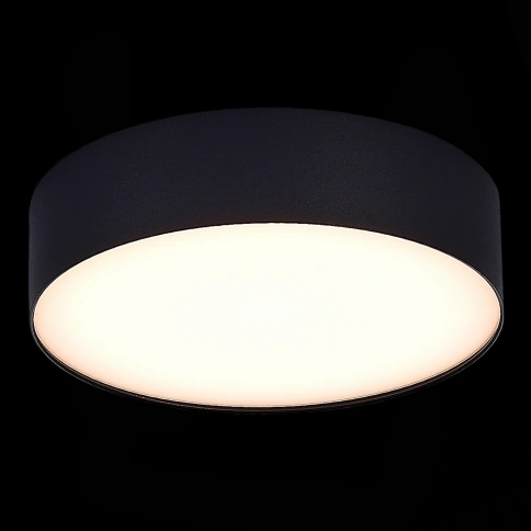 ST606.432.27 Светильник потолочный Черный LED 1*27W 3000K 2 430Lm Ra>90 120° IP20 D220xH55 185-265V фото 1