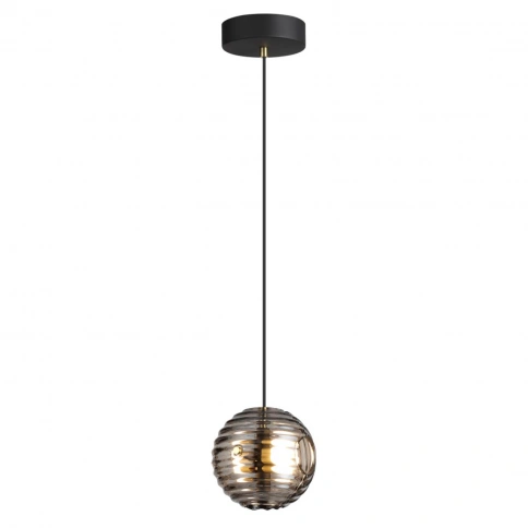 5041/12L L-VISION ODL24 543 черн./золото/дымчатый/металл/стеко Подвес LED 12W 4000К 1526Лм TRONI фото 3