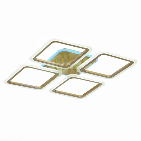 SLE200422-04RGB Светильник потолочный Золотистый/Белый LED 1*112W RGB 8W 3000-6000K фото 1