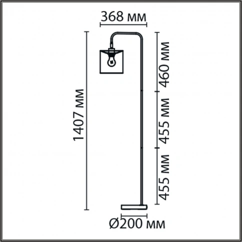 8037/1F MODERNI LN25 363 черный/серый/золотой, металл/текстиль Торшер Е27 60W 220V ELSA фото 2