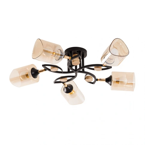 Потолочная люстра Arte Lamp GLAMORE A5076PL-5BK фото 1
