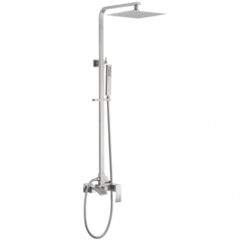 Душевая стойка ABBER Wasserfall AF8616SPL с изливом, сатин фото 1