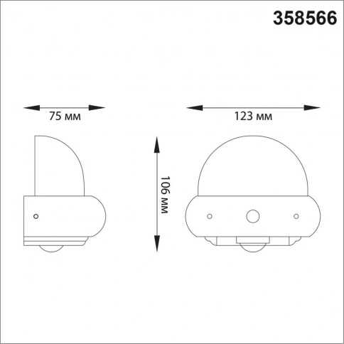 358566 STREET NT21 379 темно-серый Ландшафтный настенный светильник IP54 LED 4000K 7W 85-265V CALLE фото 1