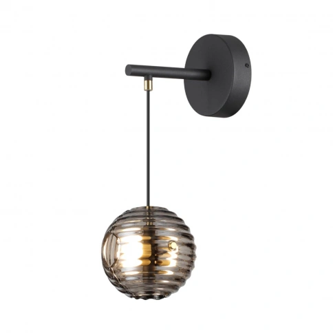 5041/12WL MODERN ODL24 543 черн./золото/дымчатый/металл/стеко Бра LED 12W 4000К 1526Лм TRONI фото 3