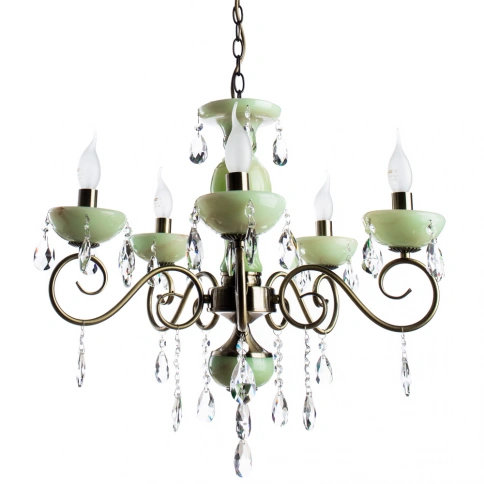 Подвесная люстра Arte Lamp ONYX GREEN A9592LM-5AB фото 1