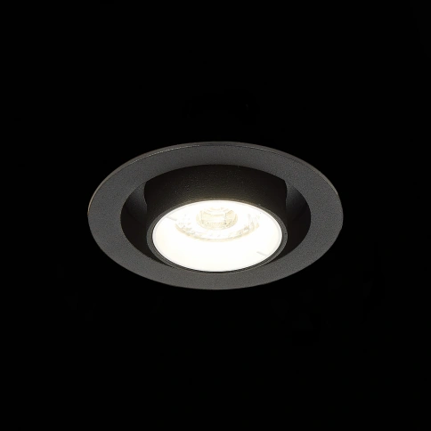 ST702.448.12 Св-к встр. Черный LED 1*12W 4000K 900Lm Ra80 24° IP20 D90xH92 180-240V фото 1