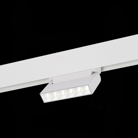 ST364.546.06 Магнитный трековый светильник белый LED 1*6W 4000K 532Lm Ra>80 36° IP20 L120xW22xH108 4 фото 1