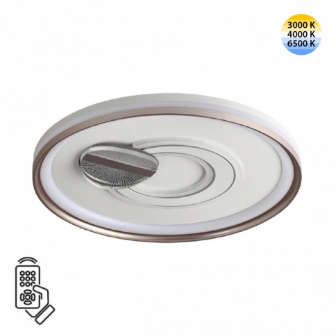 7787/85L PIKO LED SN 078 Светильник металл/белый/бронза LED 85Вт 3000-6500K D495 IP20 пульт ДУ GEMIN фото 1