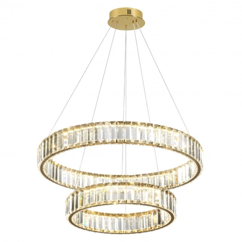 5015/60L L-VISION ODL23 607 золотой/прозрачный металл/хрусталь Люстра LED 60W 4000K 6000Лм VEKIA фото 3