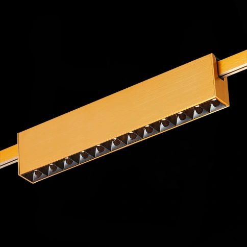 ST816.206.12 Магнитный трековый светильник FARM Золотистый LED 1*12W 3000K 706Lm Ra90 40 IP20 L232xW фото 1