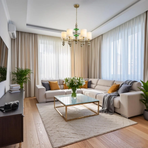 8337/6 MODERNI бронза/белый/зеленый, металл/стекло/текстиль Люстра E14 6*40W 220V ILMIRA фото 3