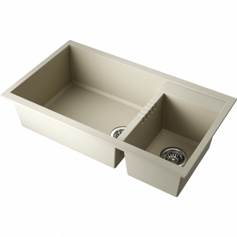 Мойка Tedori 86-2-LB-BE Tetogranit/ваниль фото 1