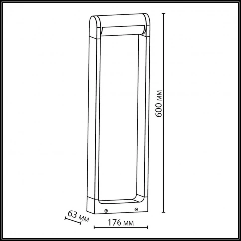 7117/12GL NATURE ODL25 Ландшафтный светильник  черный/металл IP65 LED 12W 909Лм 3000K 120° 220-240V  фото 2