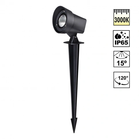 359218 STREET NT23 400 черный Светильник ландшафтный светодиодный грунтовой IP65 LED 13W 110-240V 10 фото 1
