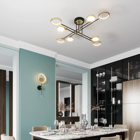 4320/75CL MIDCENT ODL22 345 металл/черный с бронзой Потолочный светильник IP20 LED 65W 2677Лм DENZEL фото 2