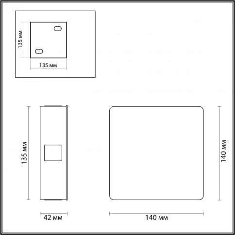 4258/8WL HIGHTECH ODL21 383 белый/металл Настенный светильник IP20 LED 8W 444Лм 3000K VISTA фото 1
