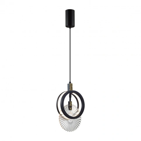 5421/17L HIGHTECH ODL_EX25 105 черный/золото/металл/стекло Подвес LED 17W 3000K 986Лм MERCURY фото 4