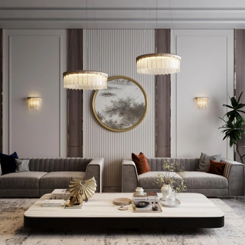 5091/60L L-VISION ODL25 563 золотой/стекло Люстра LED 60W 3700K 4968Лм CLEO фото 3